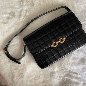 YSL Saint Laurent Le Maillon Quilted Leather Shoulder Bag